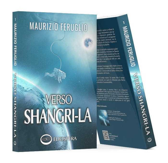 Copertina fronte e retro del romanzo Verso Shangri-La di Maurizio Feruglio